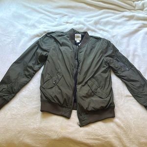 NWT H&M Bomber Jacket Green Size M